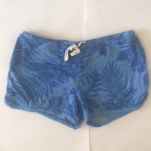 Sundry sweat shorts blue floral size 3